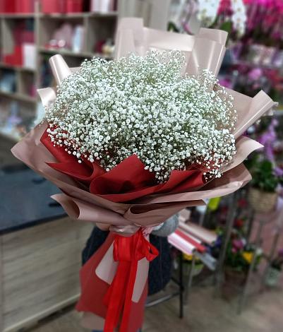 Букет цветов из: Гипсофила в Троицкий
