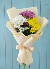 Букет цветов из:  Хризантемы в Троицкий