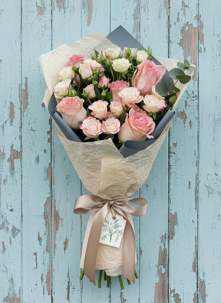 Букет цветов из: Розы в Троицкий