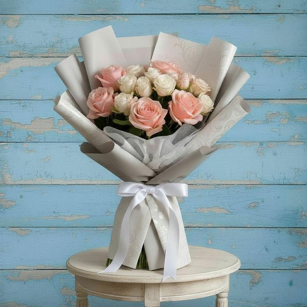 Букет цветов из: Розы в Троицкий