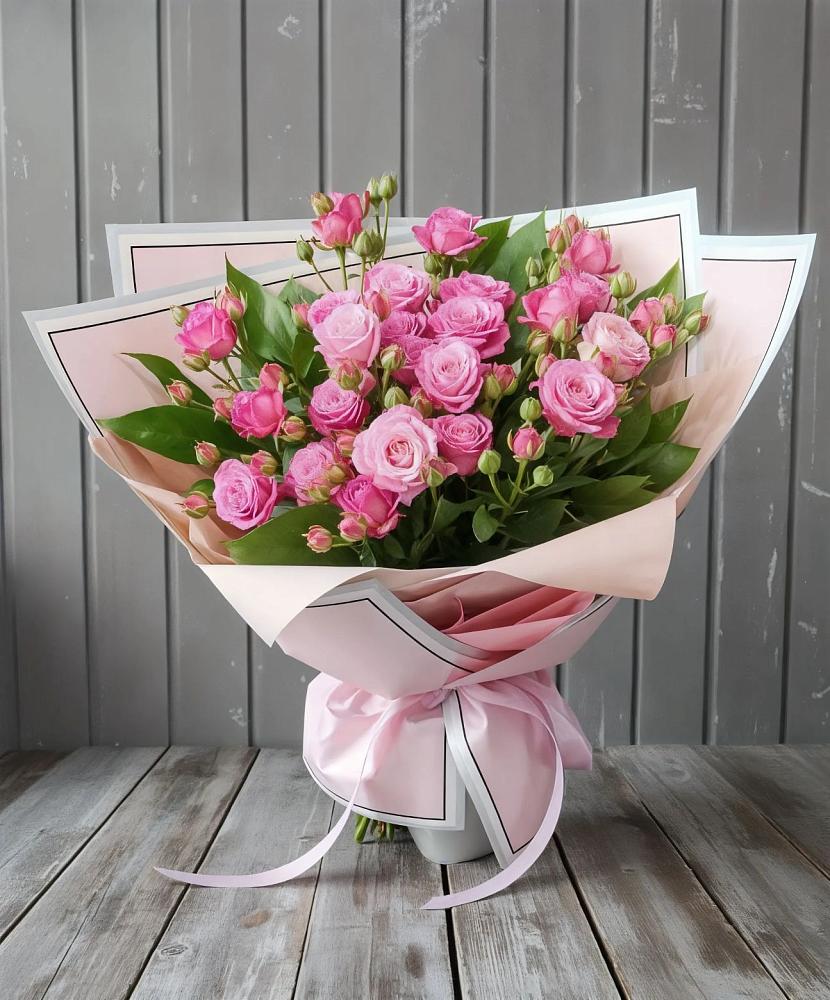 Букет Розовый кустик в Троицкий