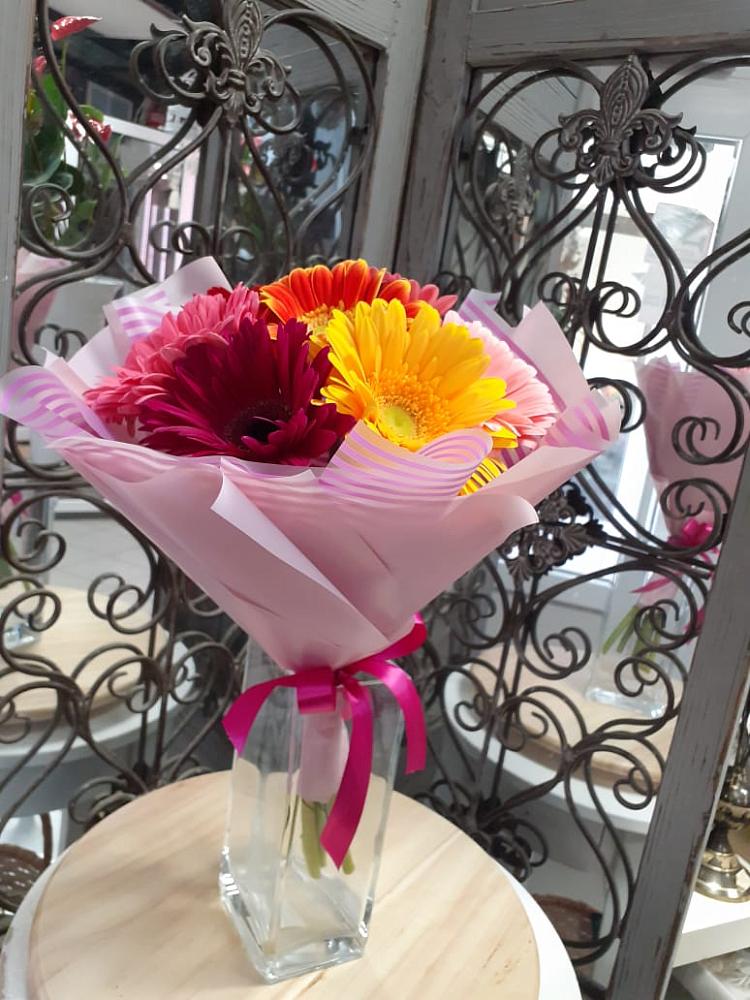 Букет цветов из: Герберы в Троицкий