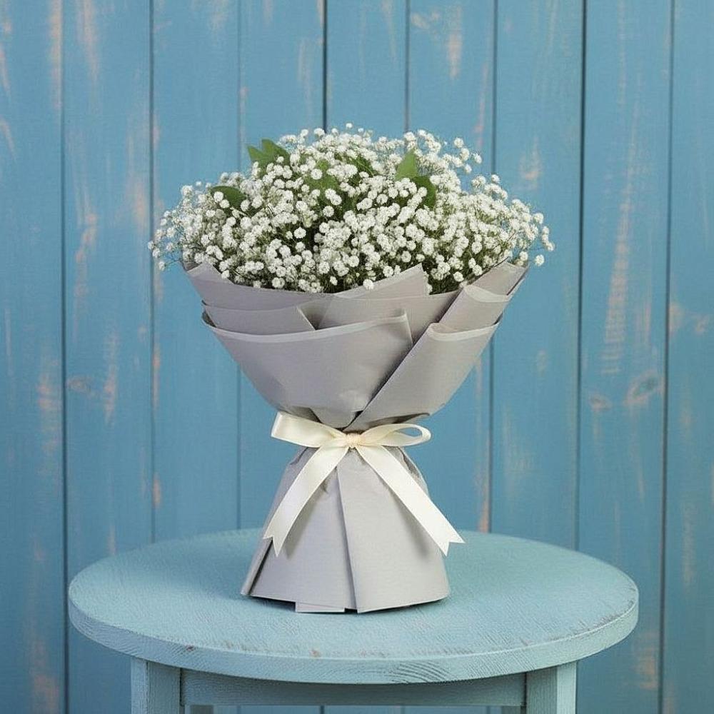 Букет цветов из: Гипсофила в Троицкий