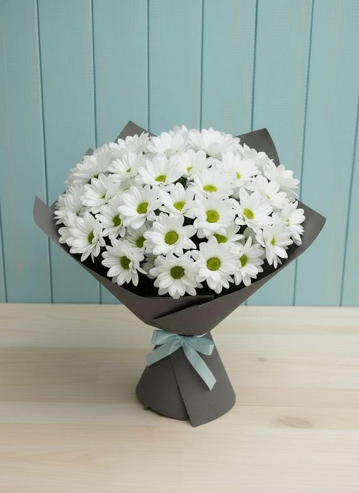 Букет цветов из: Хризантемы в Троицкий