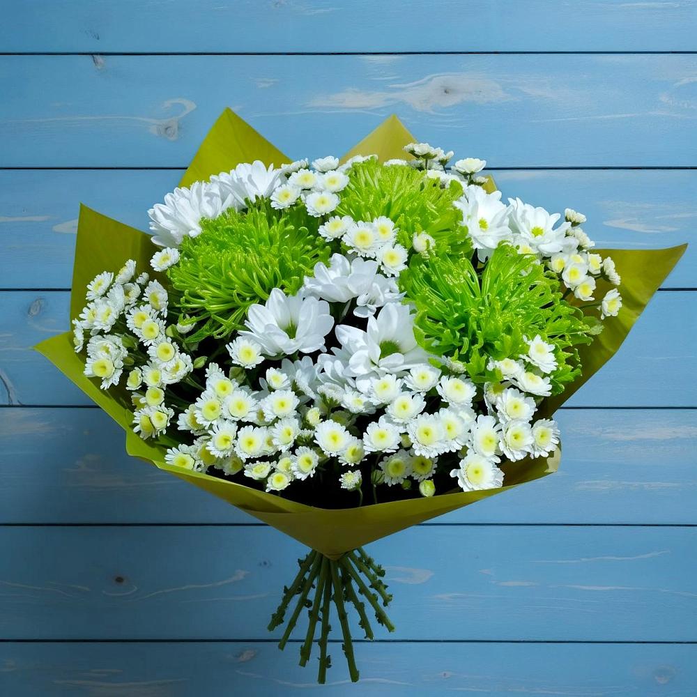 Букет цветов из: Хризантемы в Троицкий