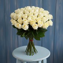 Букет 51 Белая роза Эдлесс Лав #REPLACE_PRED# Троицкий