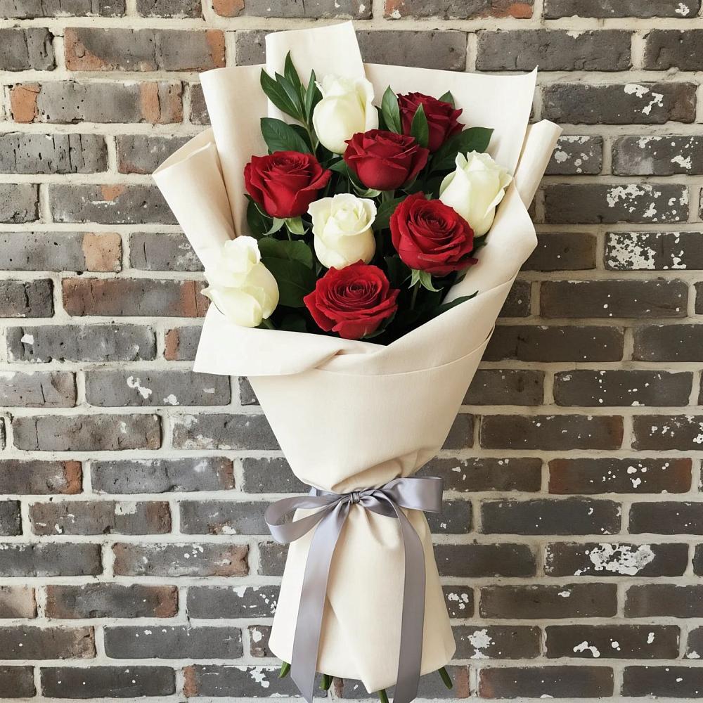 Букет цветов из: Розы в Троицкий