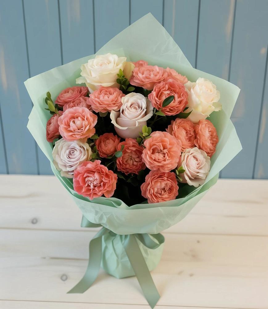 Букет цветов из: Розы в Троицкий