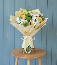 Букет цветов из:  Хризантемы и Розы #REPLACE_PRED# Троицкий