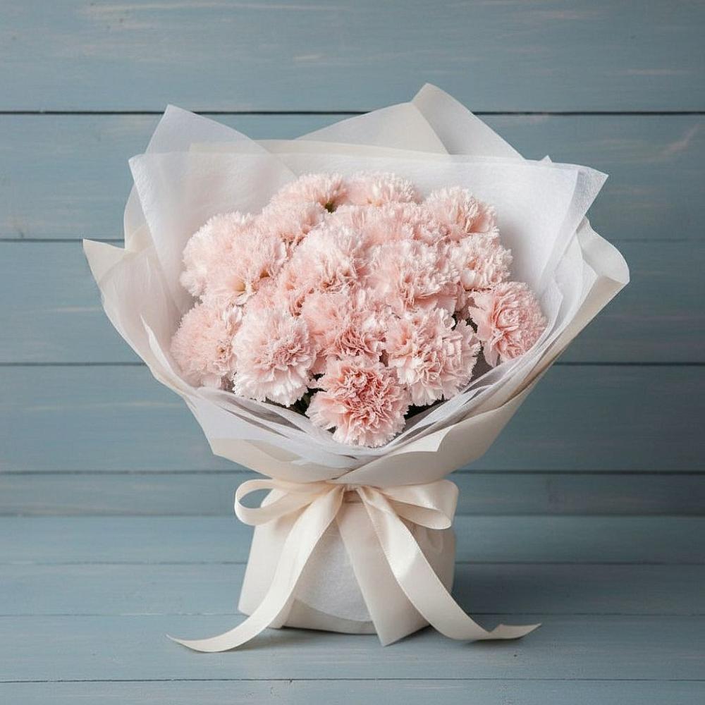 Букет цветов из: Гвоздики в Троицкий