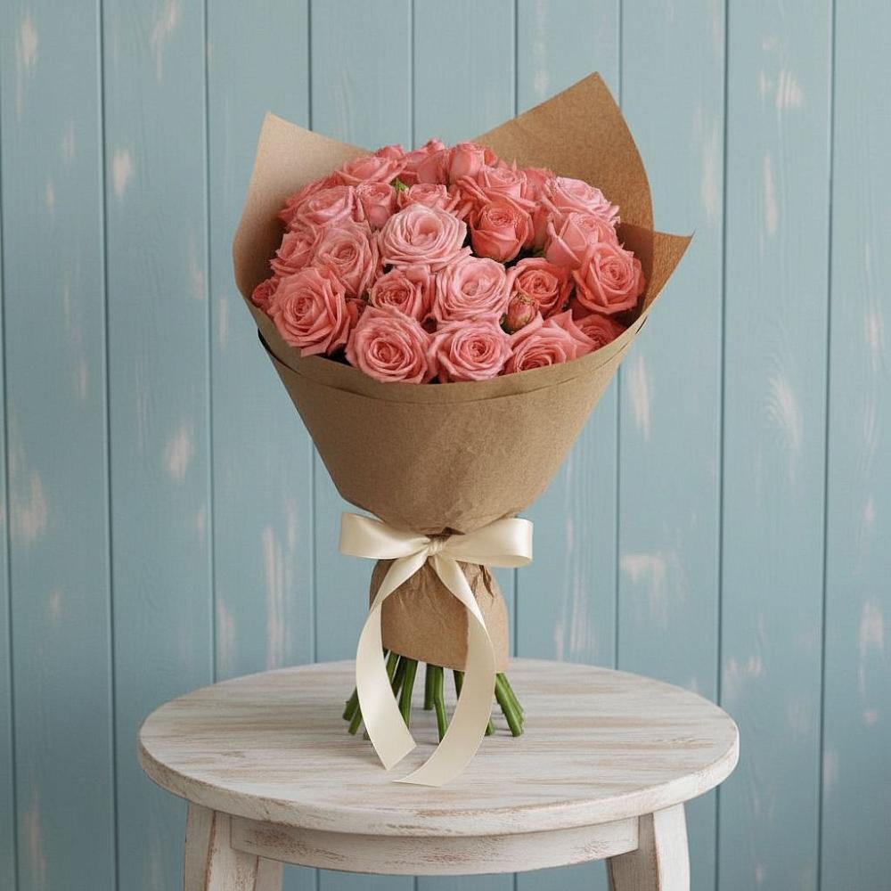 Букет цветов из: Розы в Троицкий