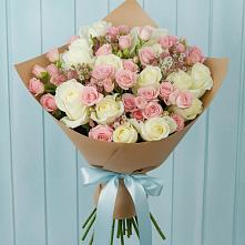 Букет цветов из:  Розы в Троицкий
